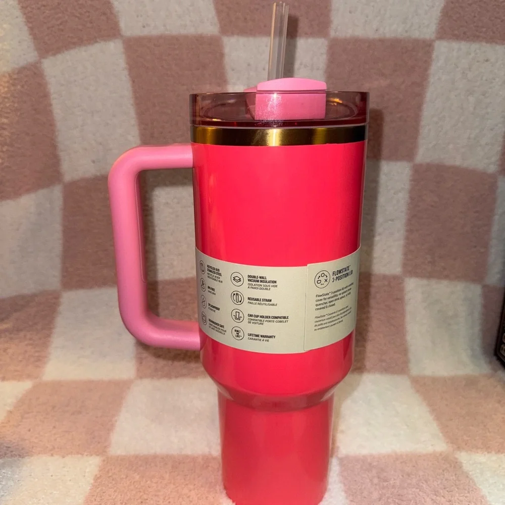 Stanley Quencher H2.0 Tumbler - “Pink Parade” - Picture 2 of 3